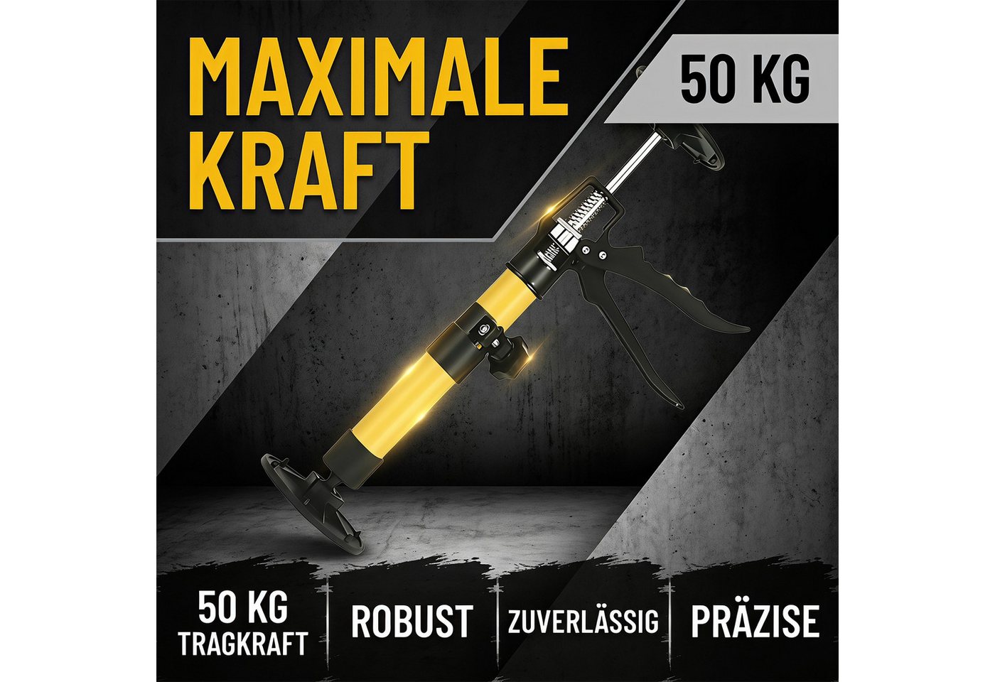 AKKEE Montageklemme 2x Deckenstütze Einhandstütze Montagestütze Teleskopstütze 30-59cm, bis 50 Kg Bild 3