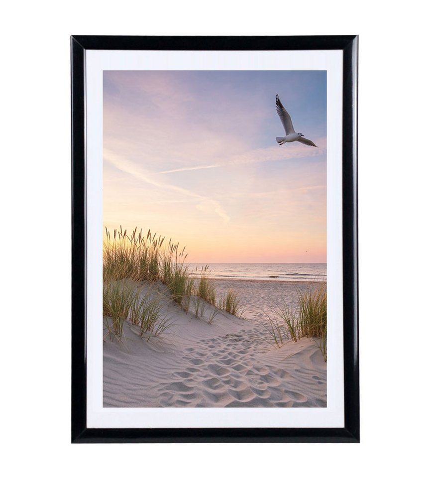 IDEAL TREND Bilderrahmen Set Bilderrahmen 21x29,7 DIN A4 Fotorahmen aus Kunststoff Bilder Foto, für 3 Bilder (3 St), Kunststoff Bilderrahmen mit Kunststoffglas Bild 2