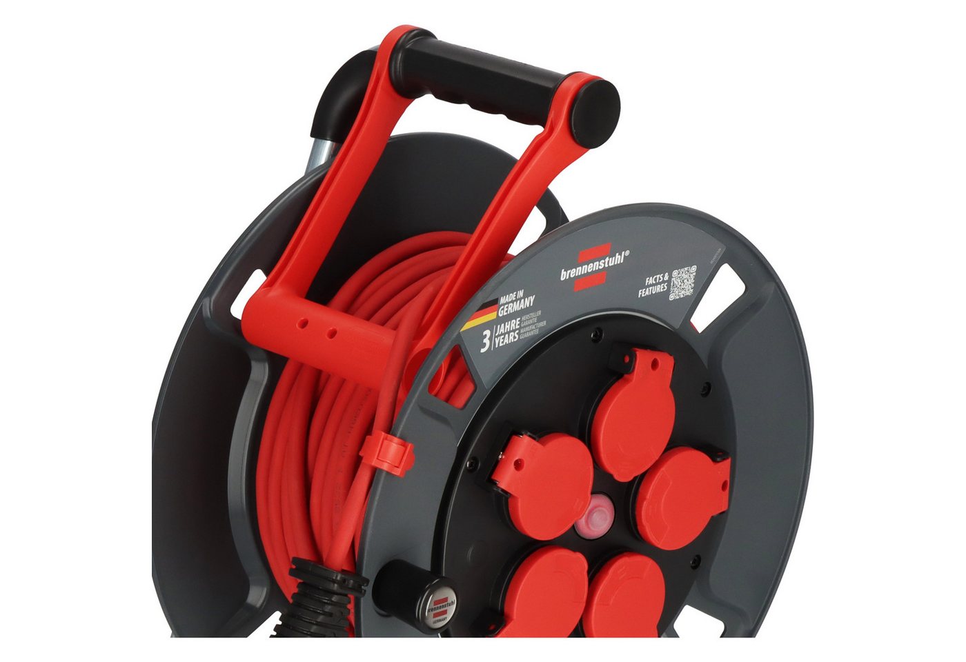 Brennenstuhl Kabeltrommel 300 KU 2110 25m outdoor IP44, Made in Germany Kabeltrommel 5-fach (Kabellänge 25 m) Bild 5