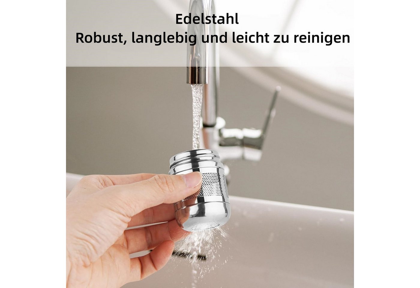 FOUORTUNATE-BEE Teesieb 2er Set Tee-Ei aus Edelstahl mit Untersetzer & Kette, (2-St), Wiederverwendbare Tee-Eier mit feinem Sieb & Kette Bild 4
