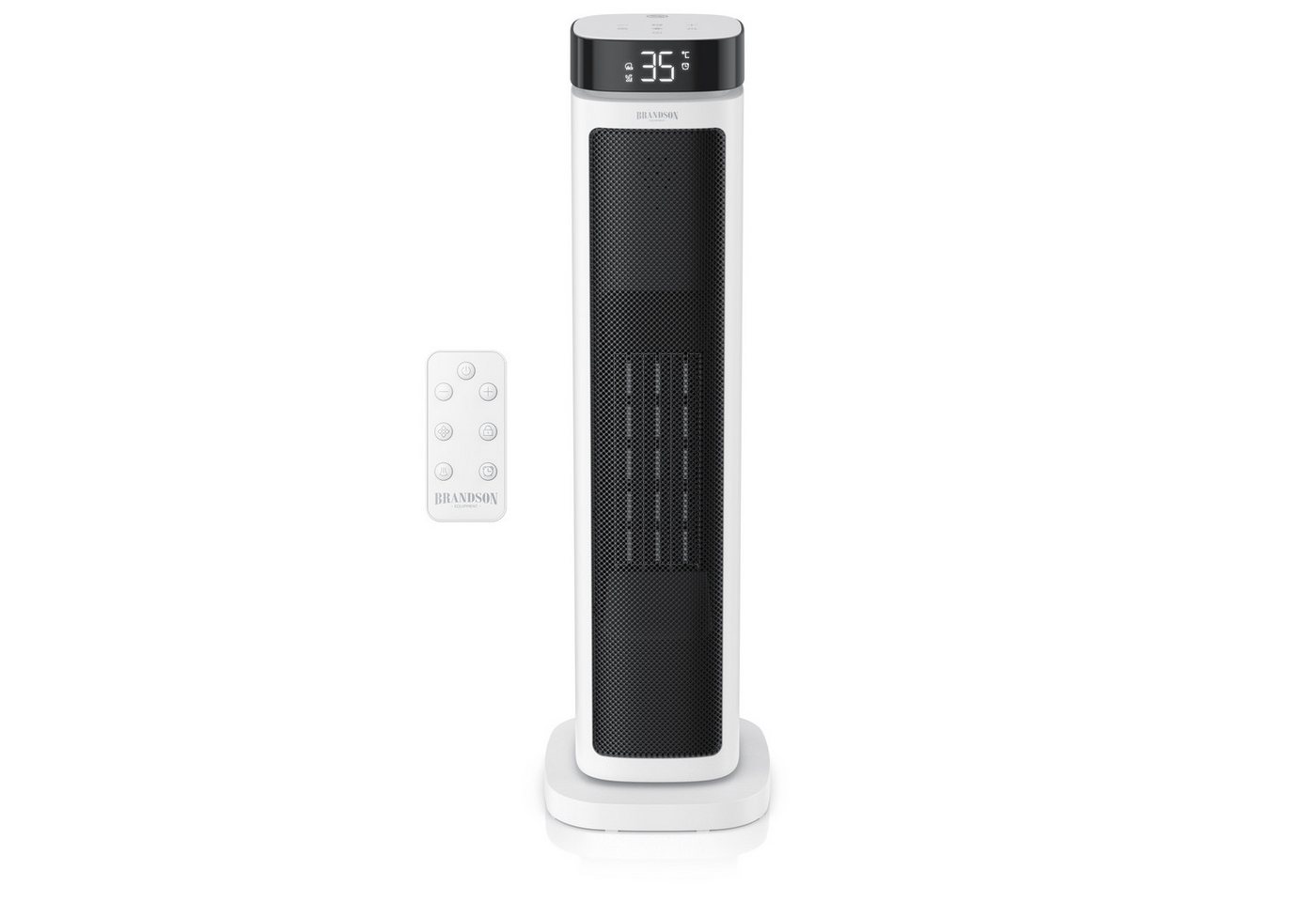 Brandson Heizlüfter Turm-Keramikheizlüfter 2000 W, ECO-Modus, 12h-Timer, Fernbedienung, 2000 W, Badezimmer, Thermostat, ECO-Modus, Oszillation, Kippschutz Bild 4