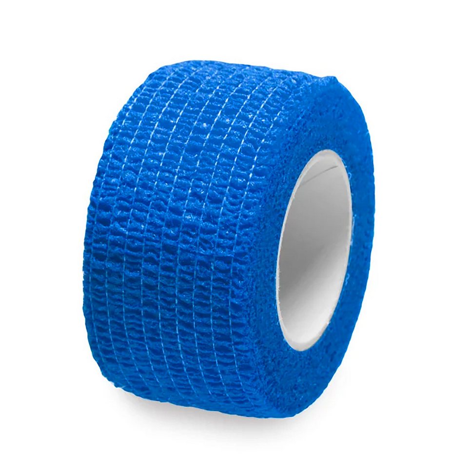 LifeMed Fixierpflaster 9x PFLASTERVERBAND Set 2,5cmx5m Blau selbsthaftend elastisch 95 Wundverband Fingerpflaster Haftbandage Fixierbandage Pflaster Bild 2