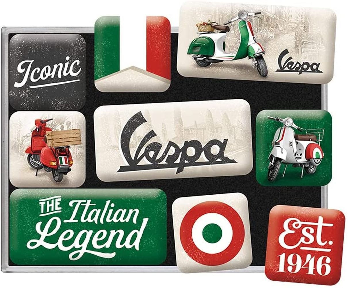 Nostalgic-Art Magnet 9tlg. Magnetset - Vespa Italian Legend Bild 2