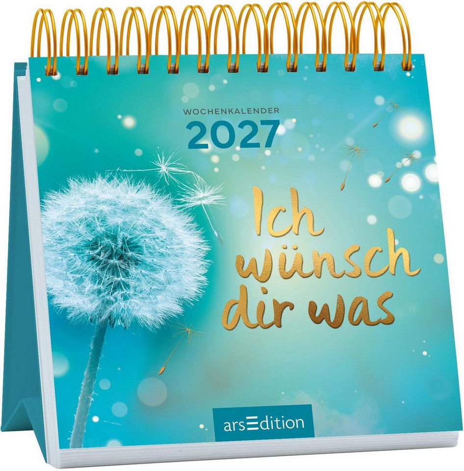 arsEdition Verlag Wandkalender Mini-Wochenkalender Ich wünsch dir was 2027