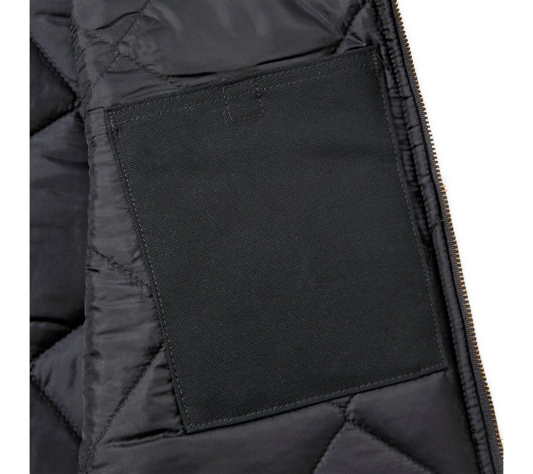 Carhartt Arbeitsweste Carhartt Firm Duck Insulated Rib Collar Herren Weste Schwarz V01