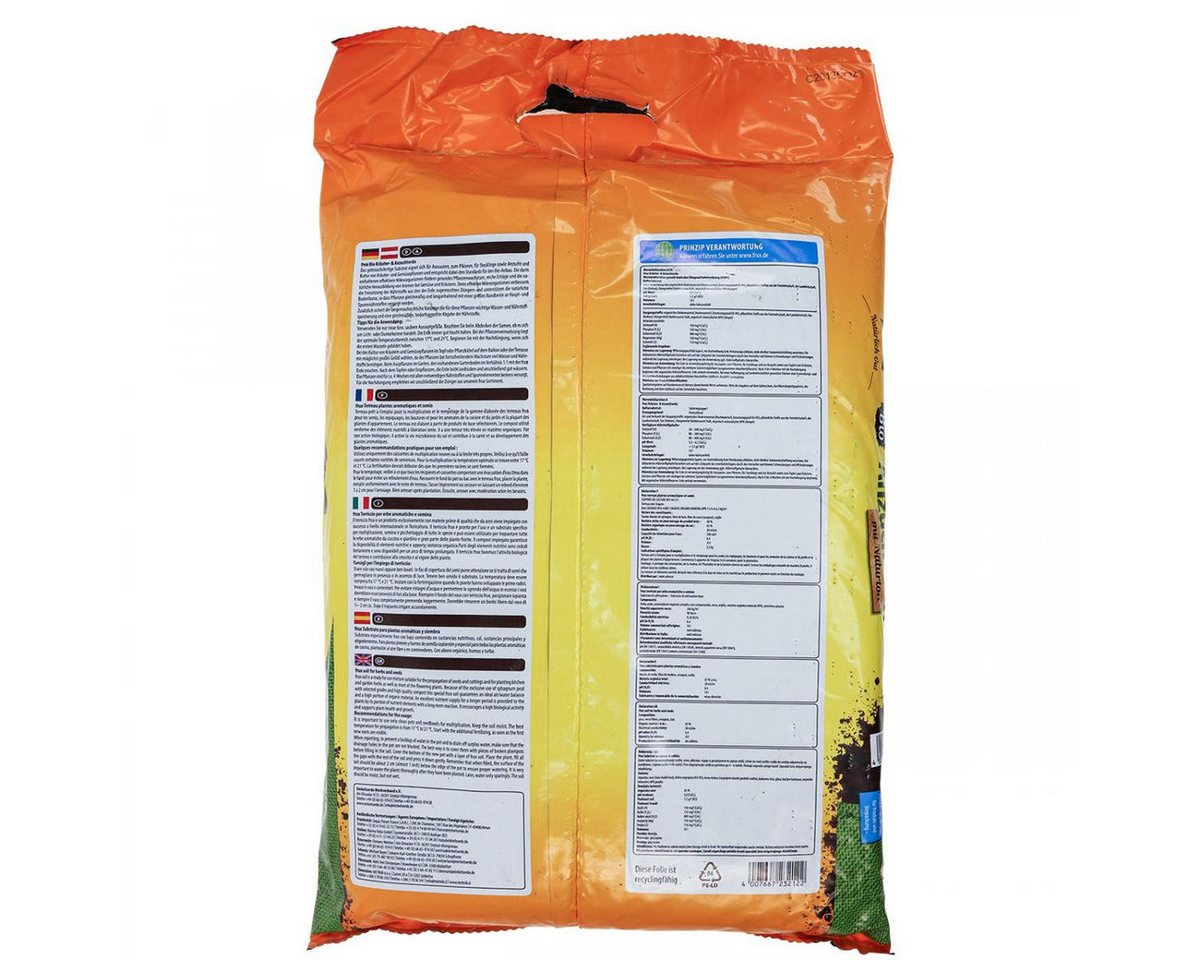 frux® Blumenerde Biologische Kräutererde für Anzucht und Aussaat ohne Torf Bild 2