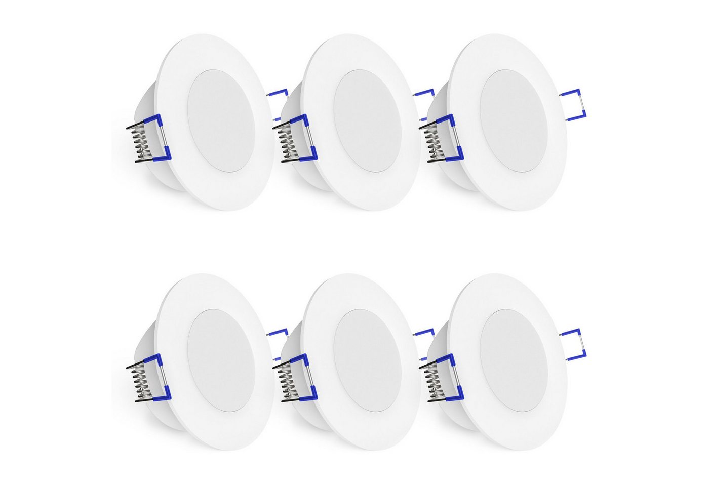 linovum LED Einbaustrahler 6x WEEVO LED Einbauspot IP44 Downlight neutralweiß 3,5W Deckenlampe, Neutralweiß Bild 3