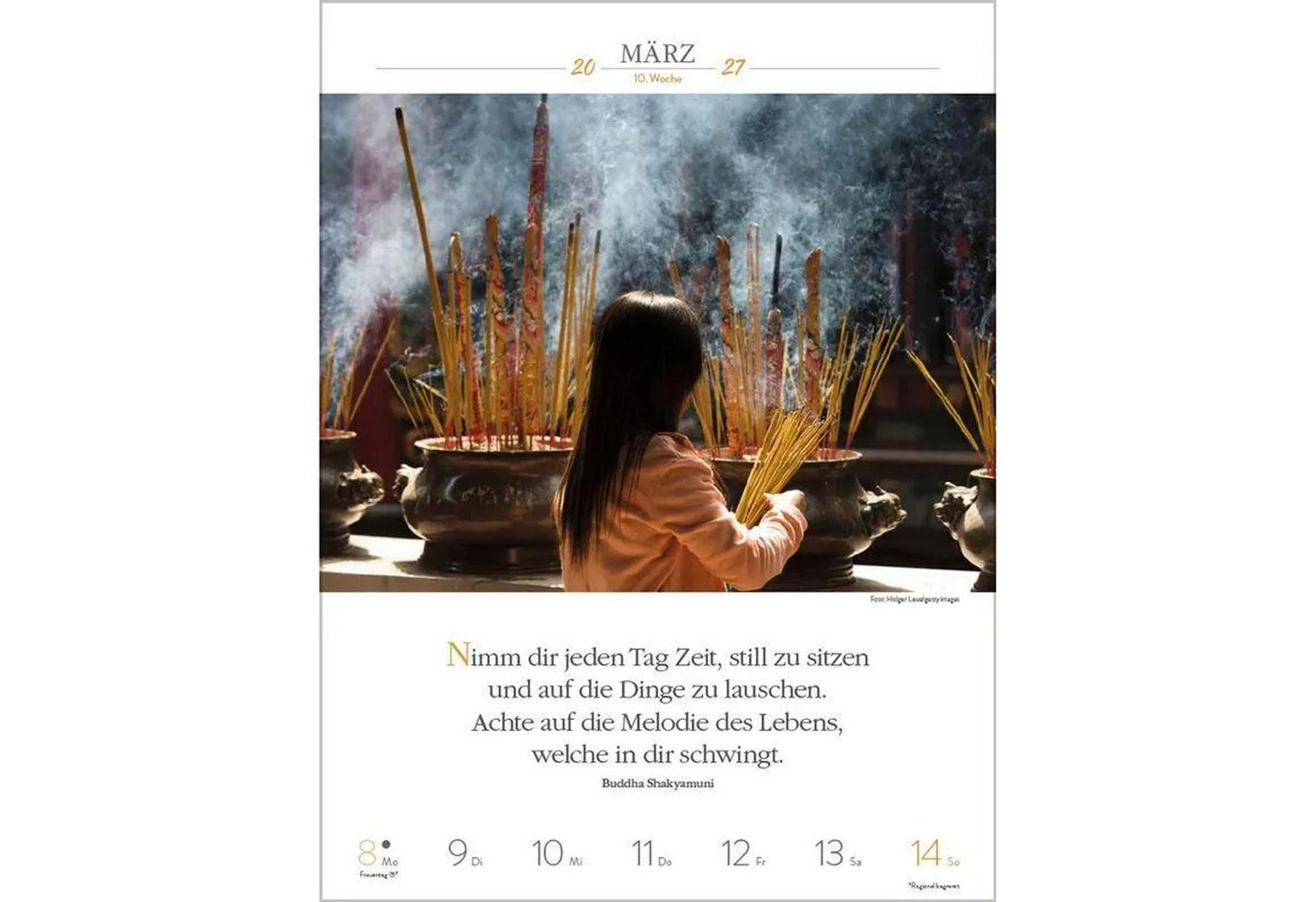Korsch Verlag Wandkalender Buddhistische Weisheiten 2027 Bild 5