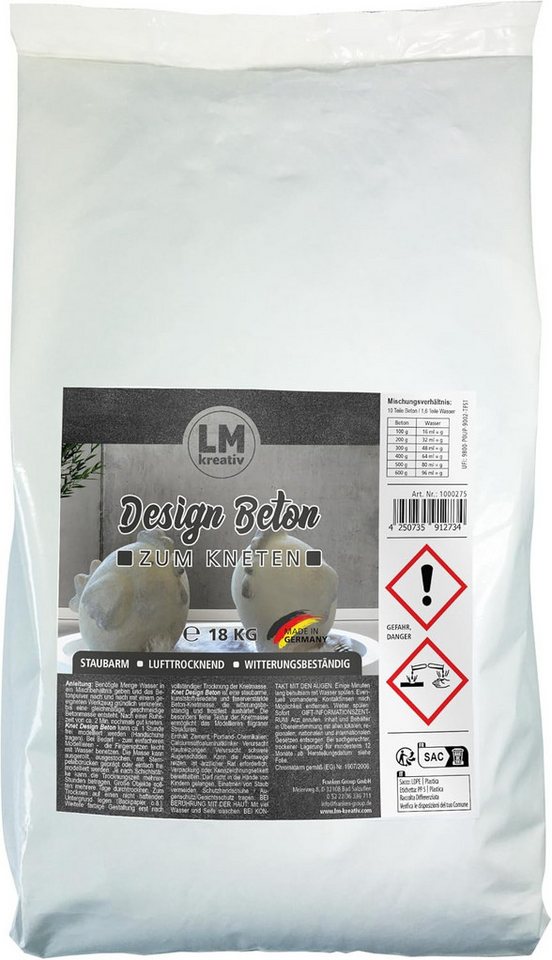 LM-Kreativ Beton Knetbeton faserverstärkt, feinkörnig, selbsttrocknend Bild 5