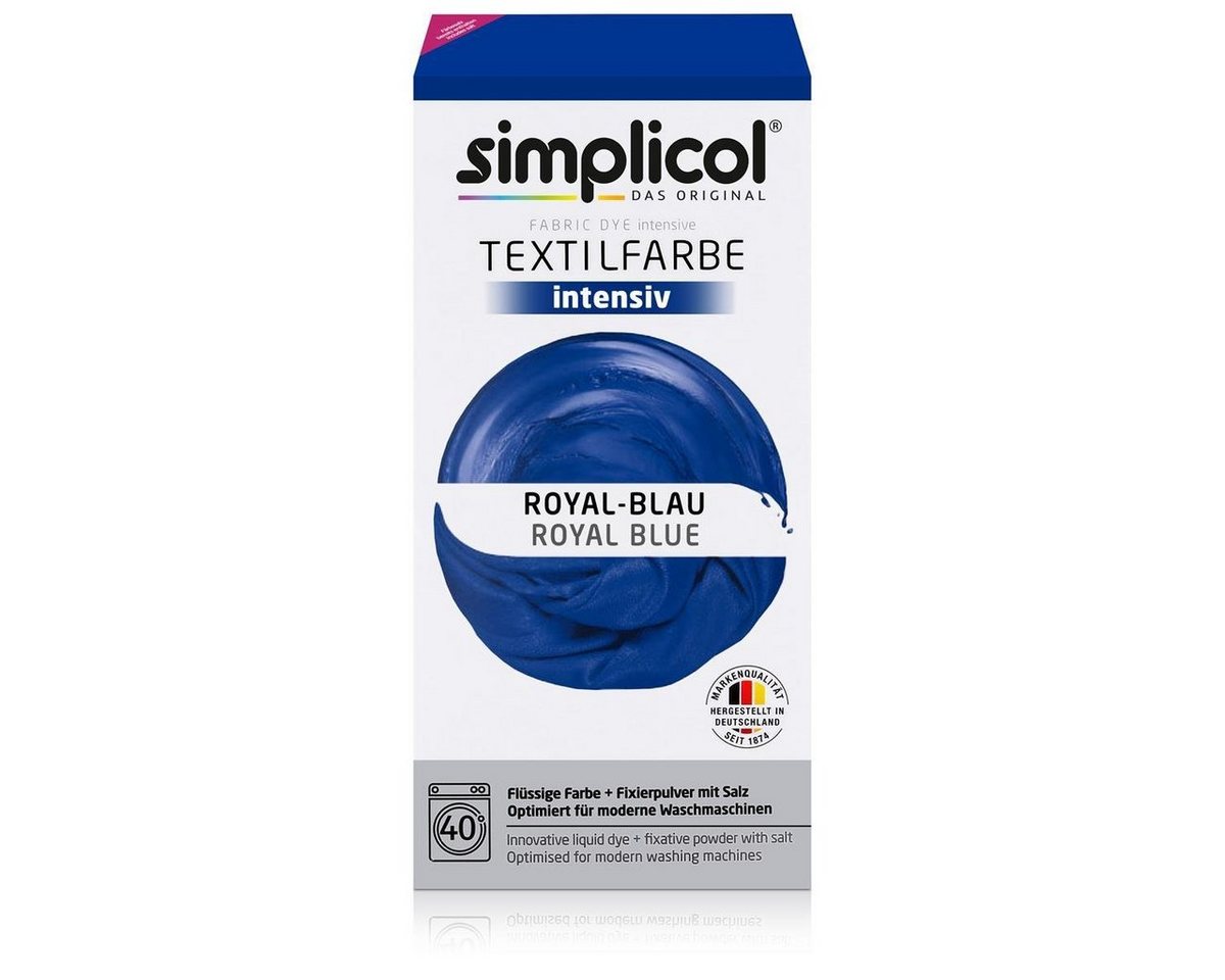 simplicol Textilfarbe Simplicol Textilfarbe intensiv Royal-Blau - Einfaches Färben (1er Pack Bild 3