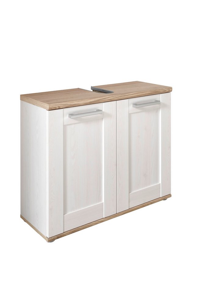 moebel-dich-auf Badmöbel-Set ELEGANCE, (Set 1, Hochschrank, Spiegel, Wbu, Hängeschrank, Kommode, 5-ST), im Landhausstil Bild 5
