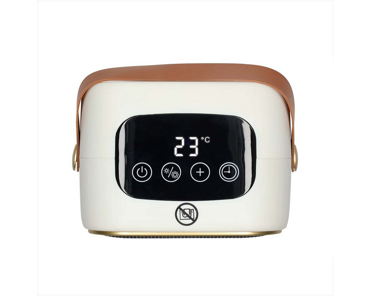 Nedis Heizlüfter HTFA23WT, 1200 W, Keramikheizung, 3 Modi, Thermostat, Timer, Überhitzungsschutz