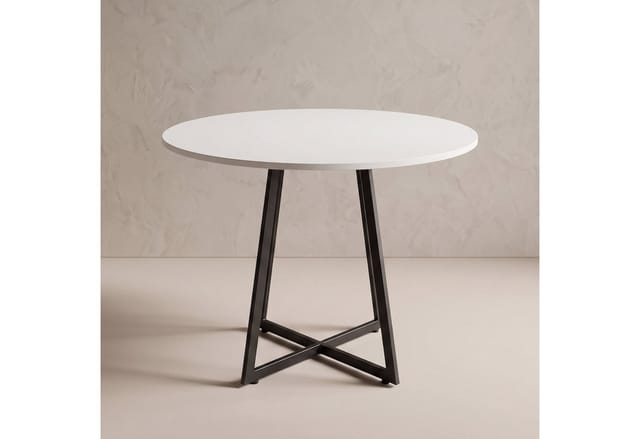 SCENA LIVING Küchentisch Runder Tisch auf Kreuzfuß, Ø 80 cm x 72 cm