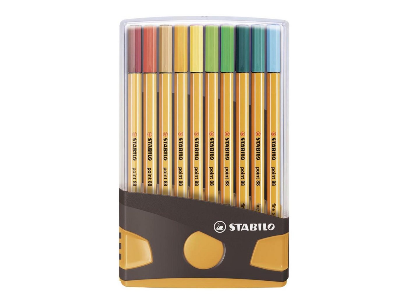 STABILO Fineliner STABILO point 88 Fineliner - 0,4 mm - 20er ColorParade - braun+orange Bild 4