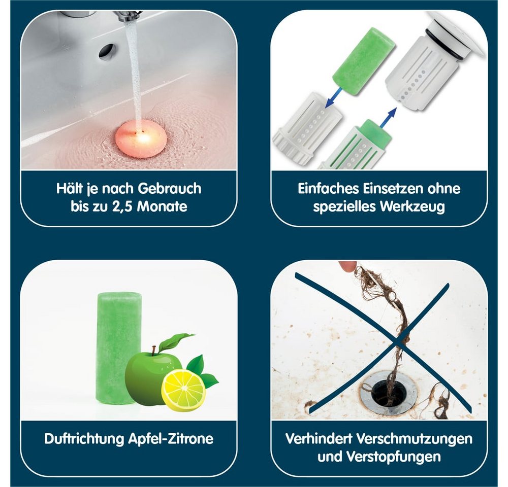 Abfluss-Fee Waschbeckenstöpsel Duftstein für LED-Abflussstopfen Bild 3