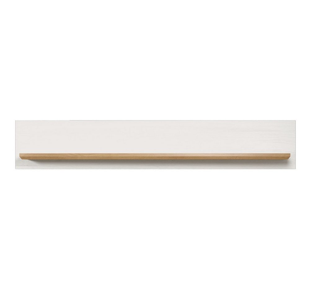 trendteam Wandboard, Wandregal Hängeregal Flurgarderobe Wandablage Regal Weiß 146x25x21cm