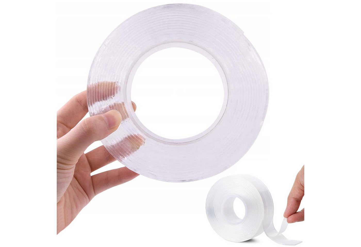 TSB Werk Klebeband Nano Tape Klebeband Nanotape Nanoklebeband Doppelseitig, Extra Stark, Transparent