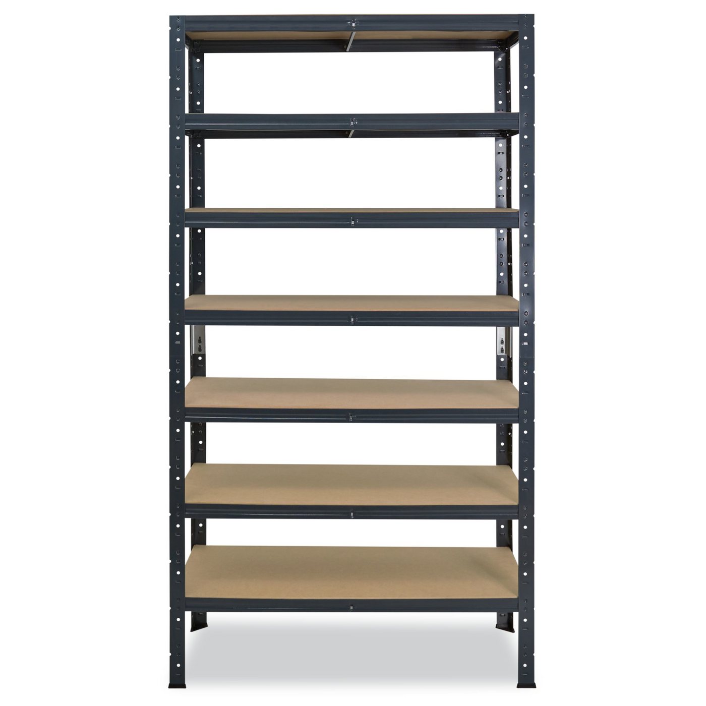 shelfplaza Schwerlastregal HOME, 200x100x40cm anthrazit, 7 Böden, Kellerregal, Garagenregal, Steckregal Bild 4