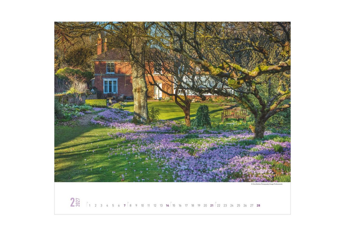 Alpha Edition Wandkalender Gartenparadiese 2027 Bild 3