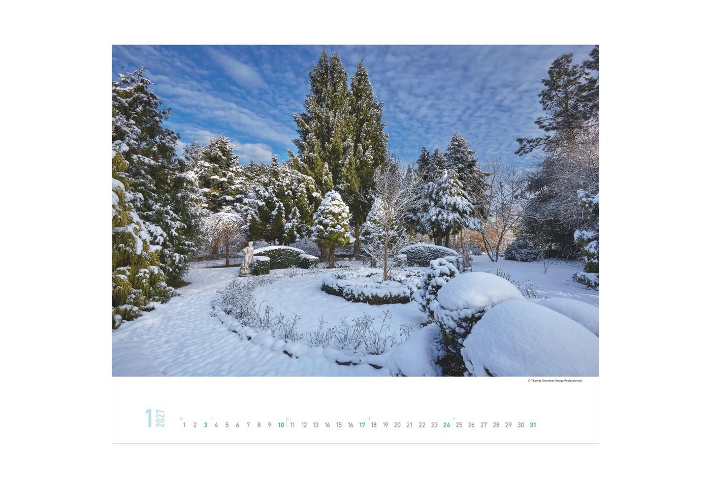 Alpha Edition Wandkalender Gartenparadiese 2027 Bild 4