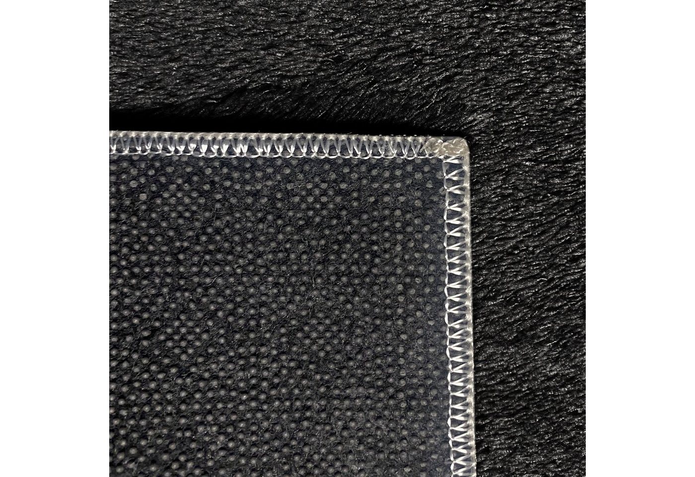 Carpetia Teppich Moderner Uni-Kurzflor, Höhe: 16 mm, kuschelig weich, waschbar, rutschhemmende Rückseite Bild 3