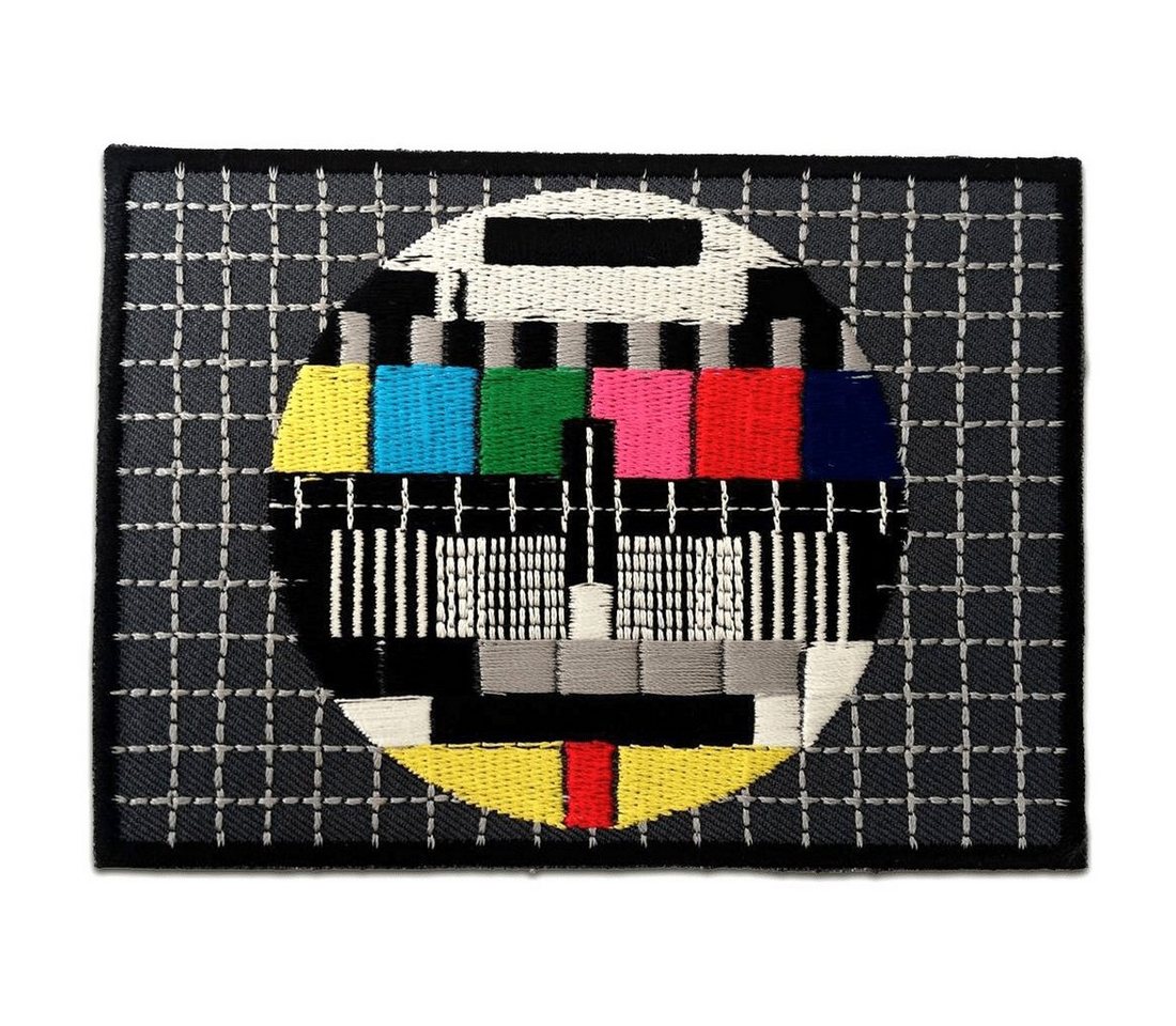 Catch the Patch Aufnäher Bügelbild, Aufbügler, Applikationen, Patches, Flicken, zum aufbügeln, Polyester, TV Testbild - Größe: 7,6 x 5,5 cm Bild 3
