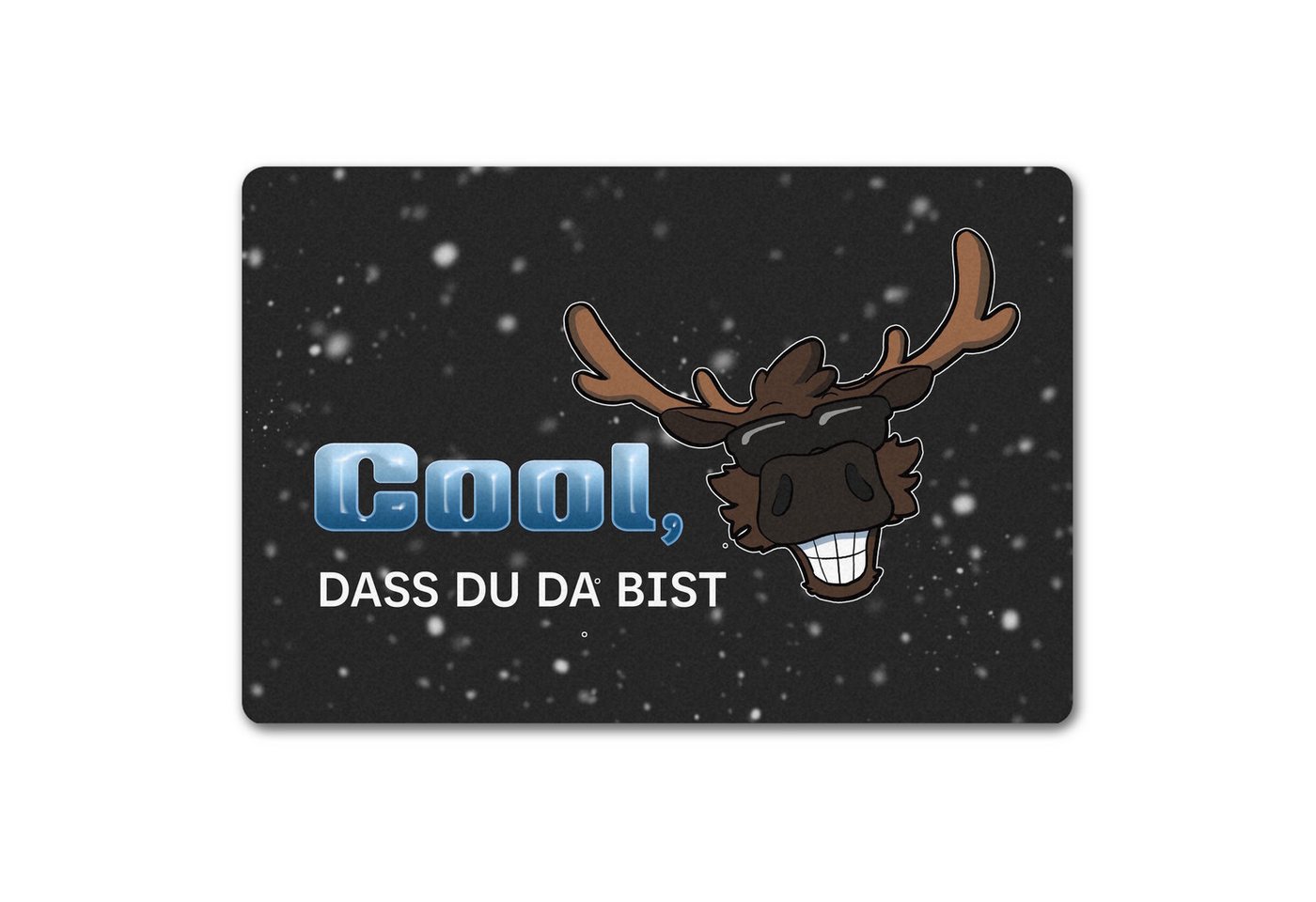 speecheese Fußmatte Cool dass du da bist Fußmatte in 40x60 cm ohne Rand mit witzigem Bild 2