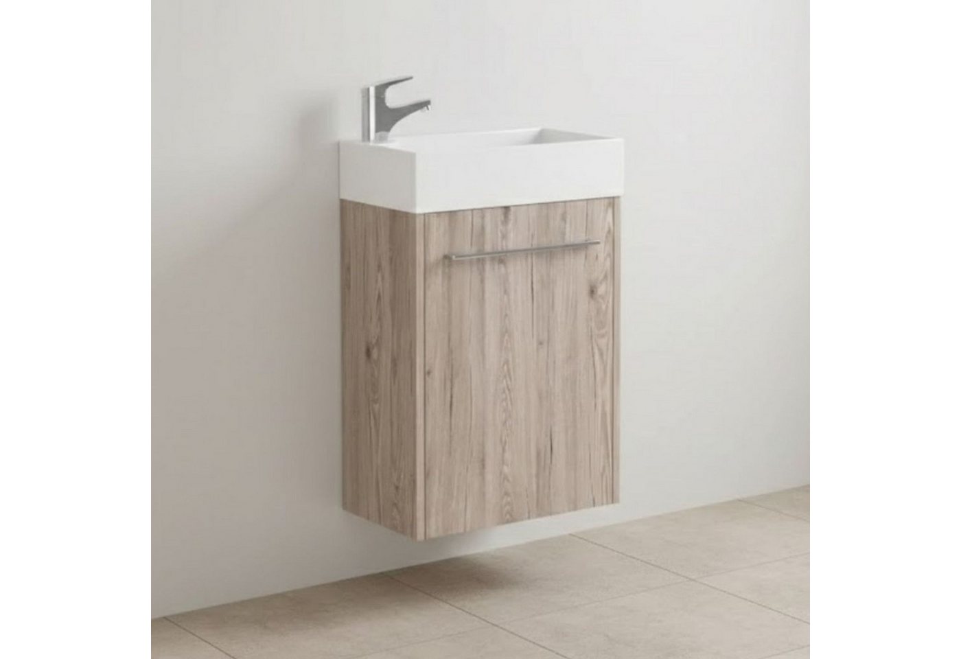 Astor Badmöbel-Set Waschtisch Caddy 46 cm – Waschbecken mit Unterschrank, melaminbeschichtet – einfach zu reinigen Bild 3