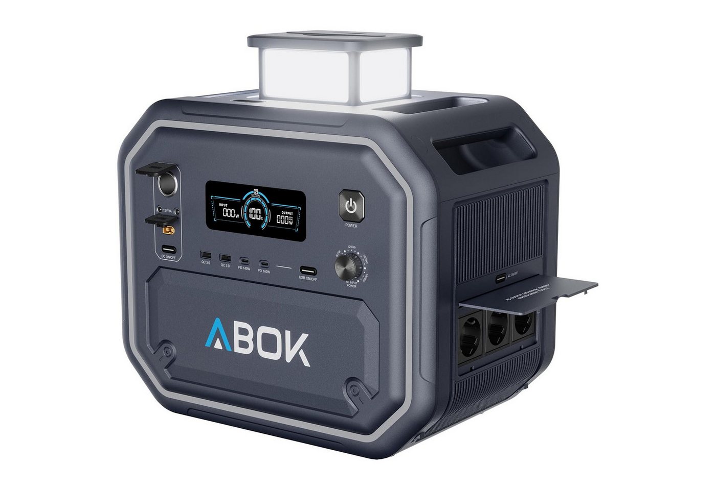ABOK Stromerzeuger Ark2800, 2304Wh 2800W Tragbares Kraftwerk Bild 4