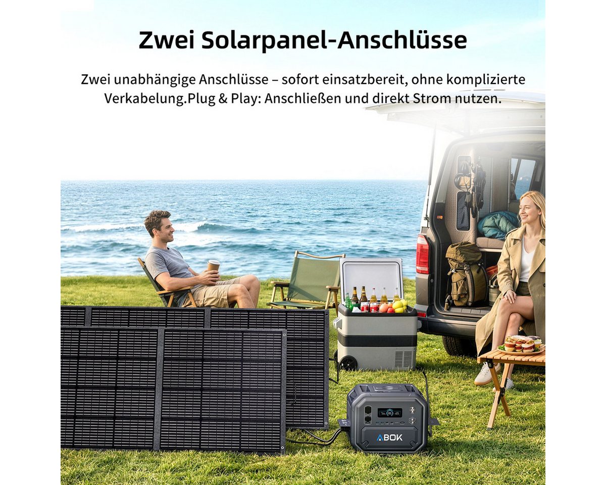 ABOK Stromerzeuger Ark2800, 2304Wh 2800W Tragbares Kraftwerk Bild 5