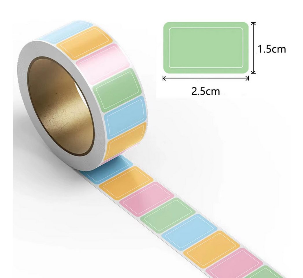 Ware aus aller Welt Aufkleber 800 bunte Aufkleber 4 Farben ideal zum Markieren Ordnen Organisieren, (800tlg) Bild 4