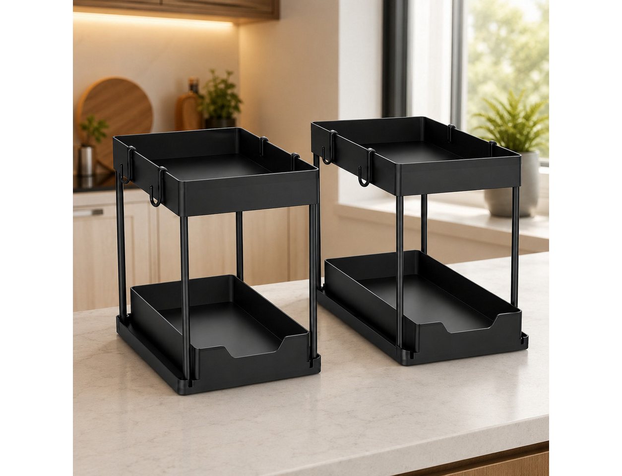 Best for Home Küchenorganizer-Set Küchenorganizer, Schwarz Bild 4