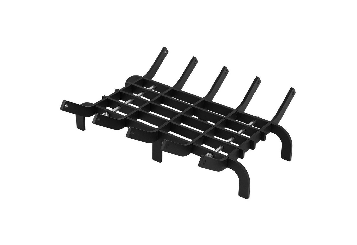 Clanmacy Feuerrost Kaminrost V-Form, 41 x 32,5 x 12 cm, Stahl, 50 kg, Schwarz, 32.5x7 cm Bild 3