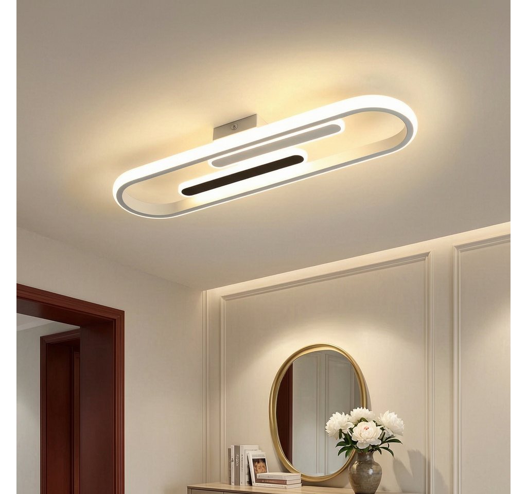 BlingBin LED Deckenleuchte 47cm Deckenlampe 29W 3400 lm warmweiß moderne LED Lampe, LED fest integriert, Tageslichtweiß, für Esstisch, Wohnzimmer und Büro Bild 3