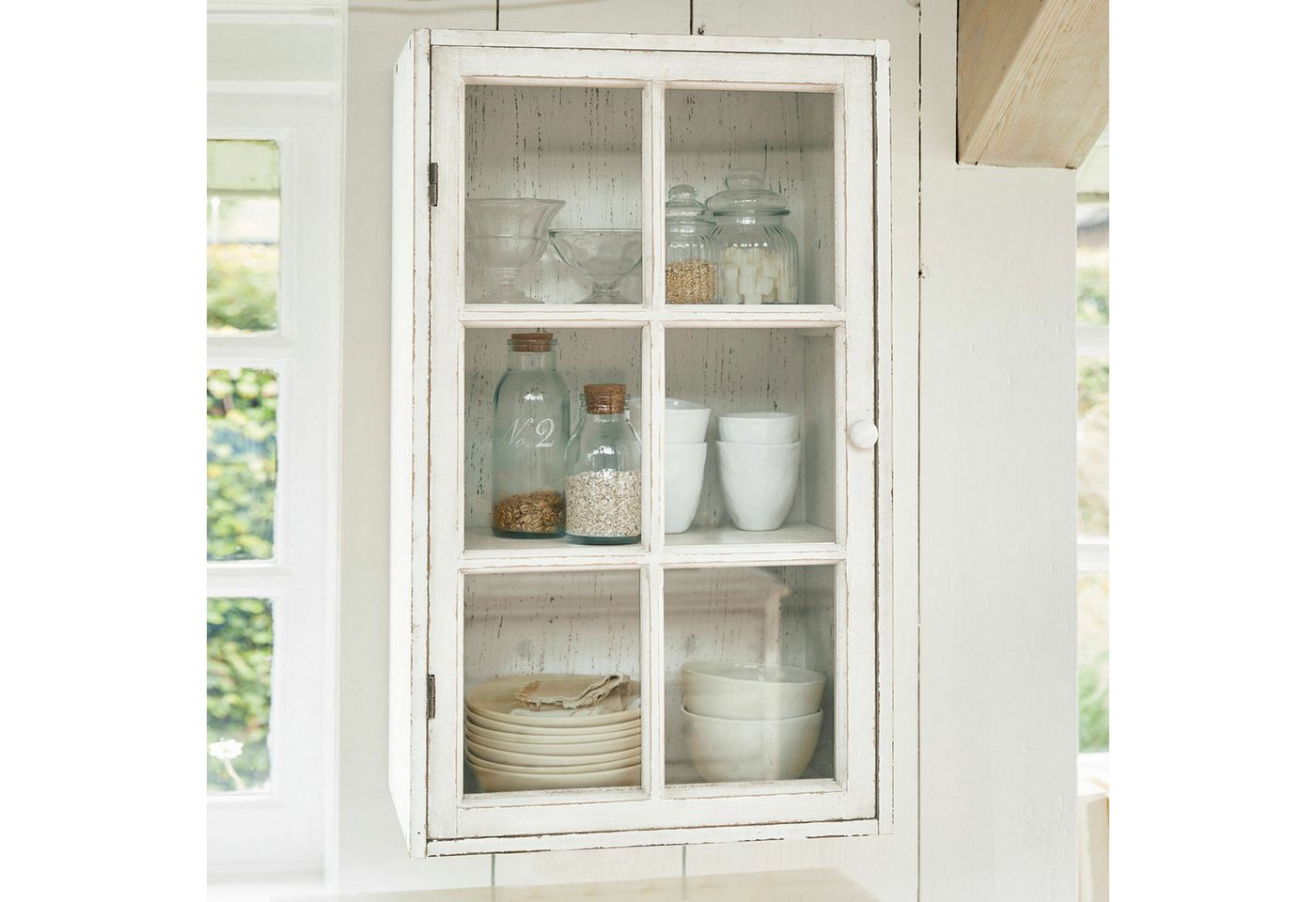 Mirabeau Küchenzeile Hängeschrank 2er Set Piavo antikweiß Bild 5
