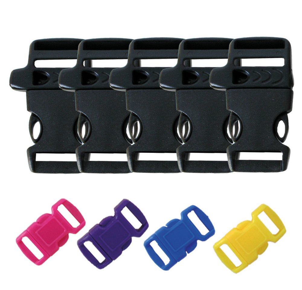TE-Trend Kordel Paracord Seil Set 19-teilig Kernmantel Seil Steckschliesser, Hochstabiles Fallschirm Seil Bild 5