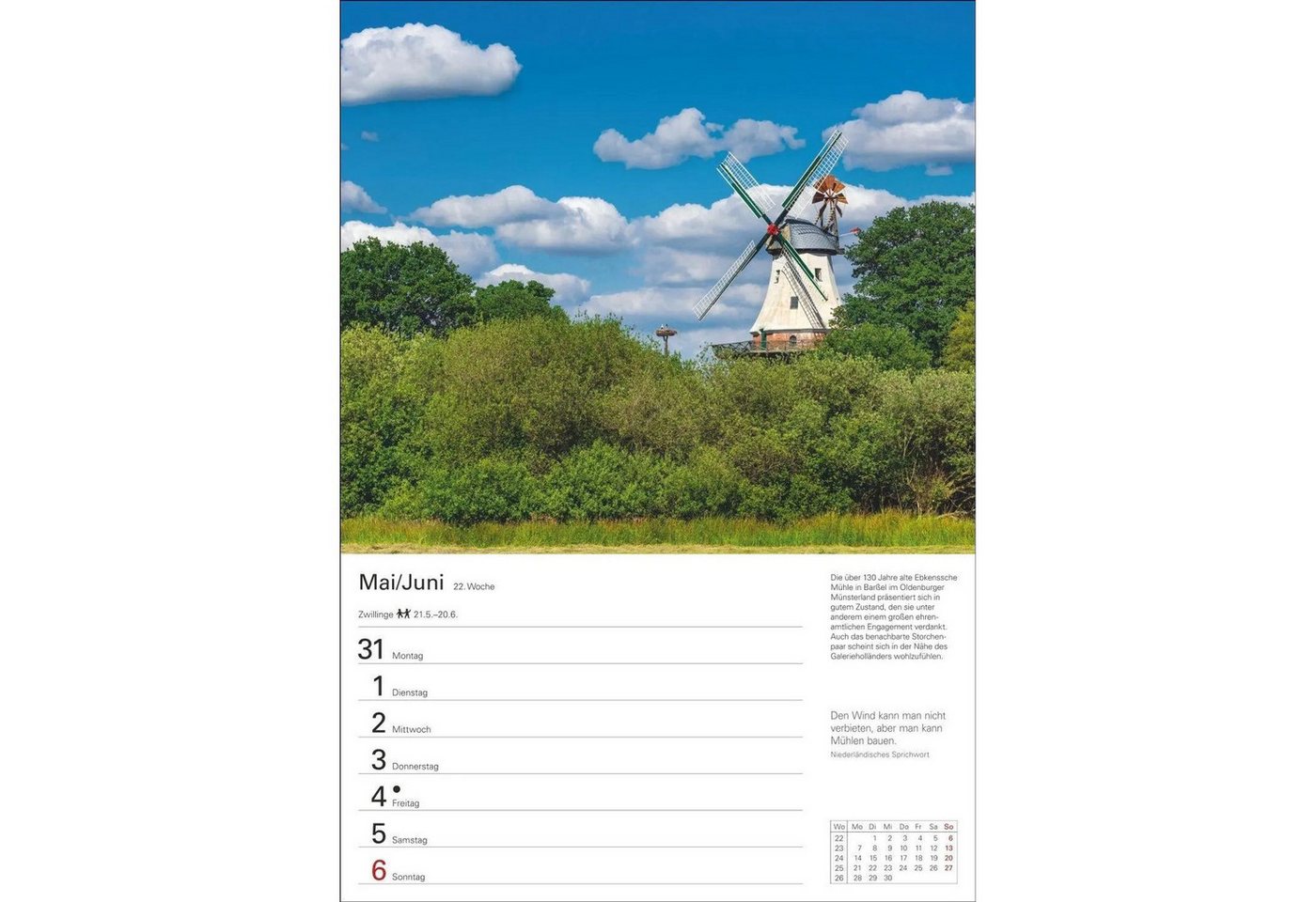 Harenberg Kalender Verlag Wandkalender Deutschland Wochenplaner 2027 - Eine Reise in 53 Bildern Bild 2