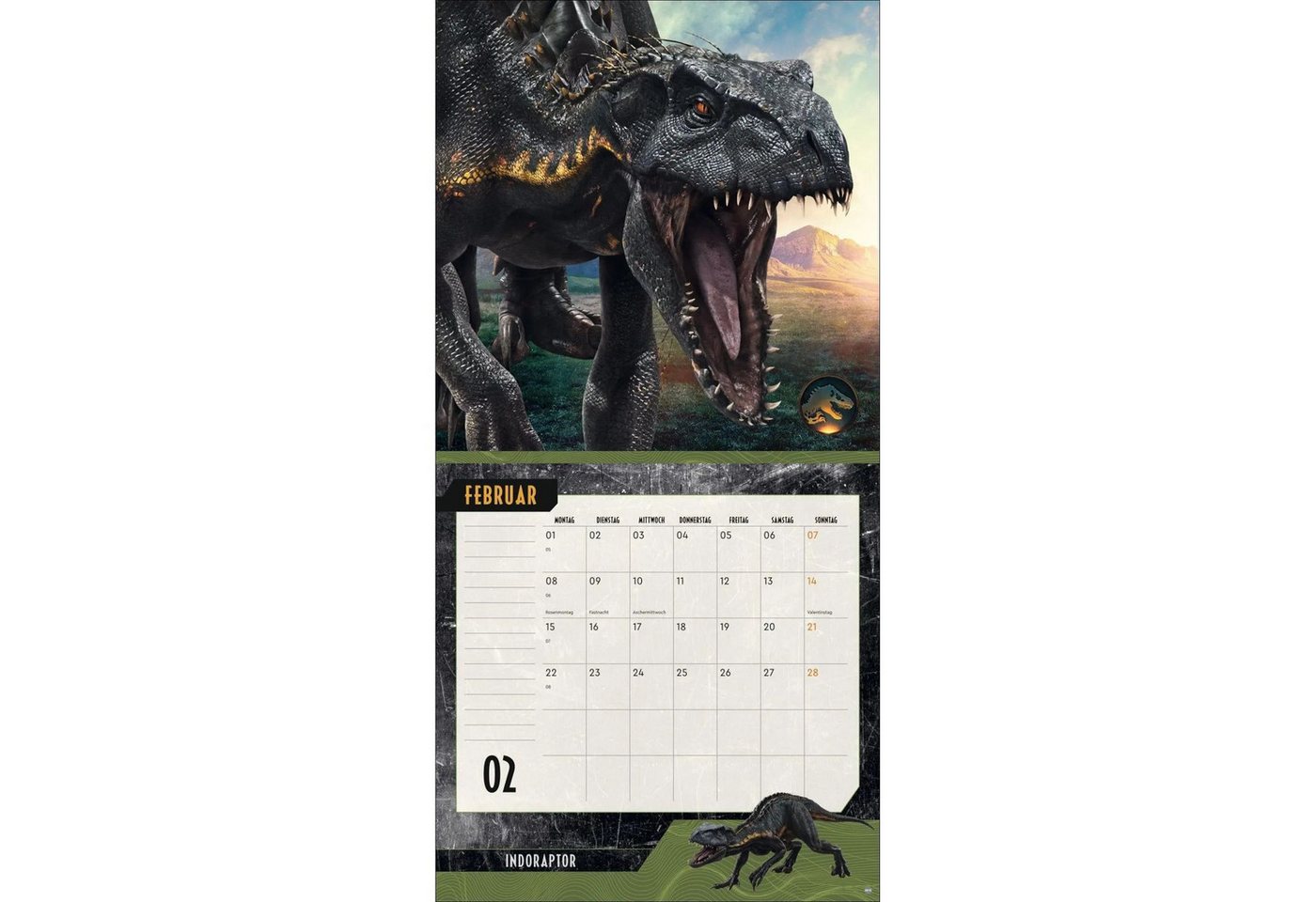 HEYE Wandkalender Jurassic World Broschurkalender 2027 Bild 2