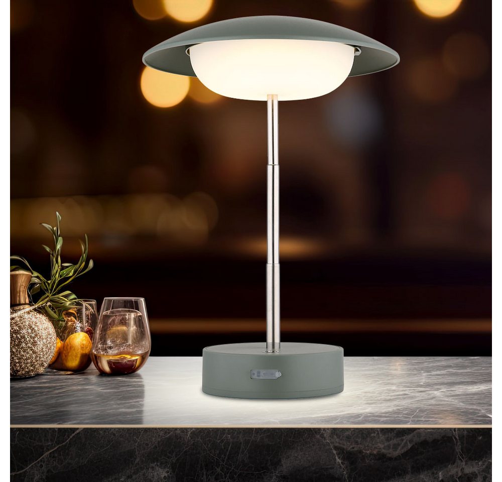 GLOBO LIGHTING LED Tischleuchte, LED-Leuchtmittel fest verbaut, Warmweiß, Tischlampe Leselampe Touchdimmer höhenverstellbar Akku 2er Set Bild 5