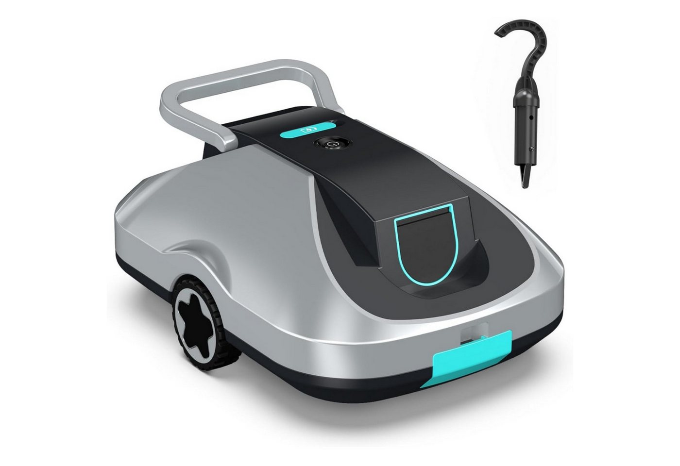 INSE Poolroboter C1/2 Akku kabelloser Pool-Saugroboter 200Min Laufzeit Orange/Grün, (Packung), Intelligente Navigation Selbsteinparkfunktion kompakt & tragbar Bild 5