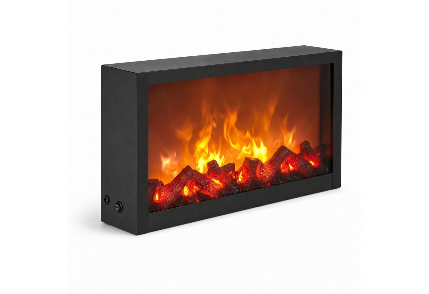 TWILUX Elektrokamin Dekorativer LED-Kamin, aus Metall, 10 x 41 x 25 cm
