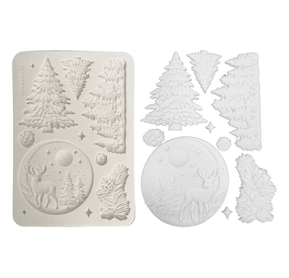 Stamperia Modellierwerkzeug Silikonform Winter Landscape, A5