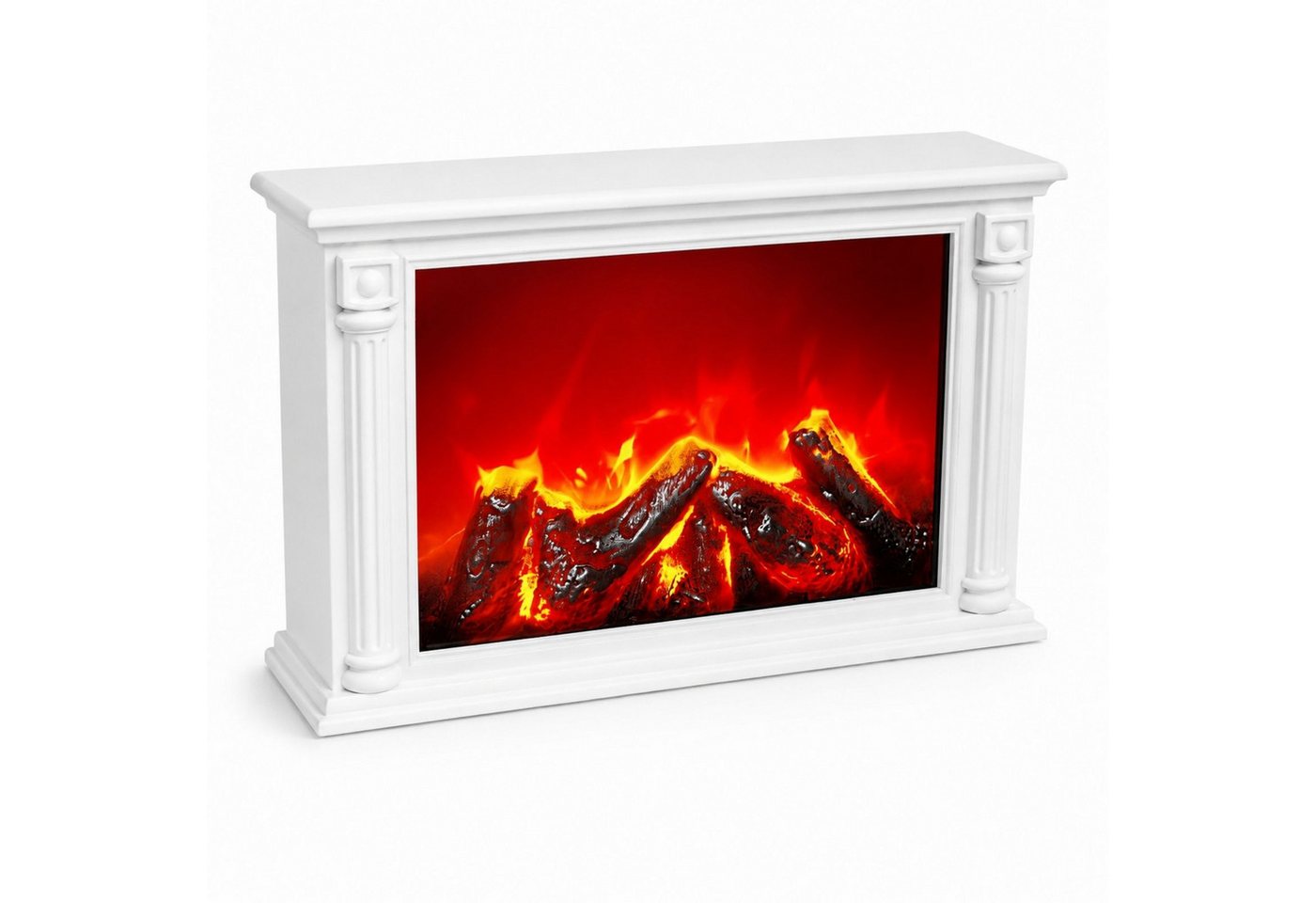 TWILUX Elektrokamin Dekorativer LED-Kamin im klassischen Stil, 10 x 33 x 21 cm