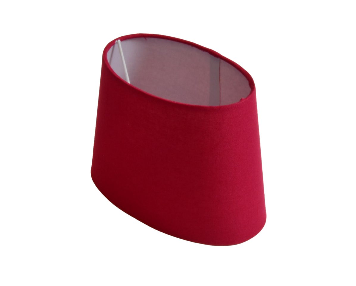 B&S Lampenschirm Lampenschirm oval aus Stoff im skandinavischen Design H 14 / L 20.5 cm
