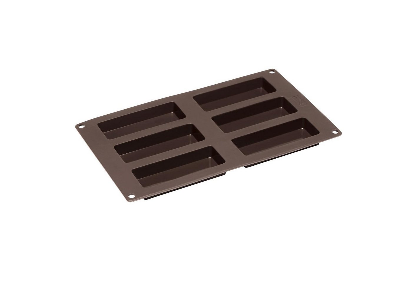 Lurch Backform für Müsliriegel 30 x 17,5 braun 6-fach Silikon