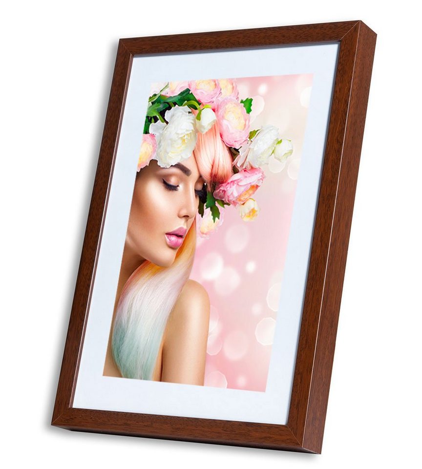 IDEAL TREND Bilderrahmen KS15 Bilderrahmen Lifestyle Foto Rahmen Collage Wanddeko Poster Holzop Bild 5