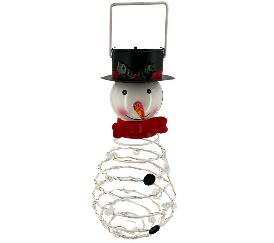 abc HOME LED-Hängeleuchte Schneemann, LEDs, Solarpanel, Lichtsensor, 20 cm H, LED fest integriert Bild 2