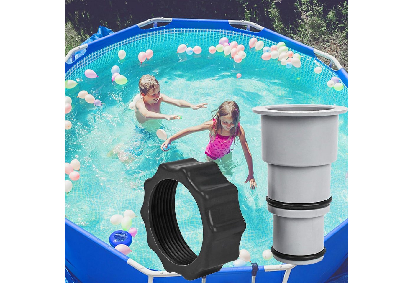 FELIXLEO Skimmer 4 Poolschlauch Adapter mit Innengewinde für 32 und 38 mm (1 St) Bild 5