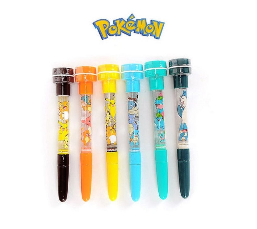 suebidou Malstift Pokémon Schreiber mit Stempel und Seifenblasenstab – 3-in-1 Spaß, (Stift 16 cm), nachhaltig, kreativ Bild 2