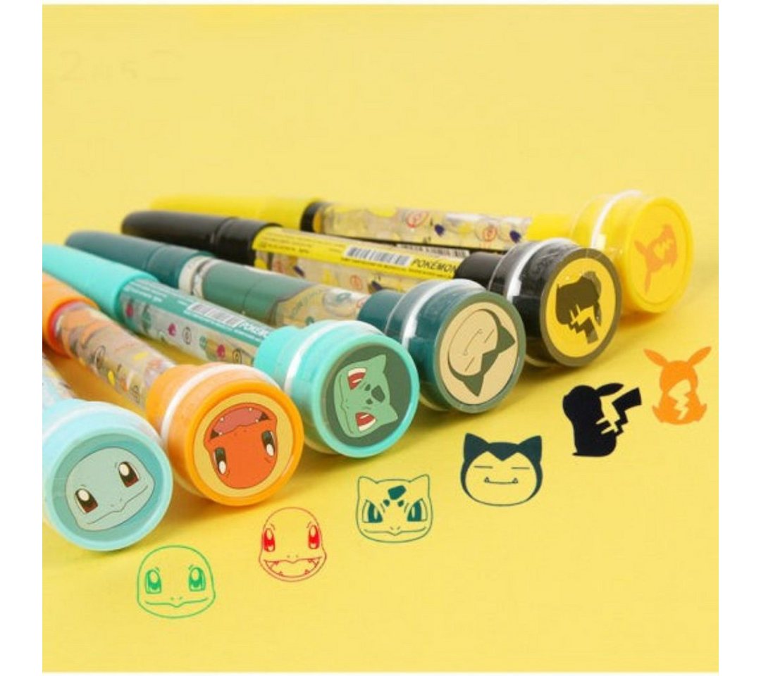 suebidou Malstift Pokémon Schreiber mit Stempel und Seifenblasenstab – 3-in-1 Spaß, (Stift 16 cm), nachhaltig, kreativ Bild 3